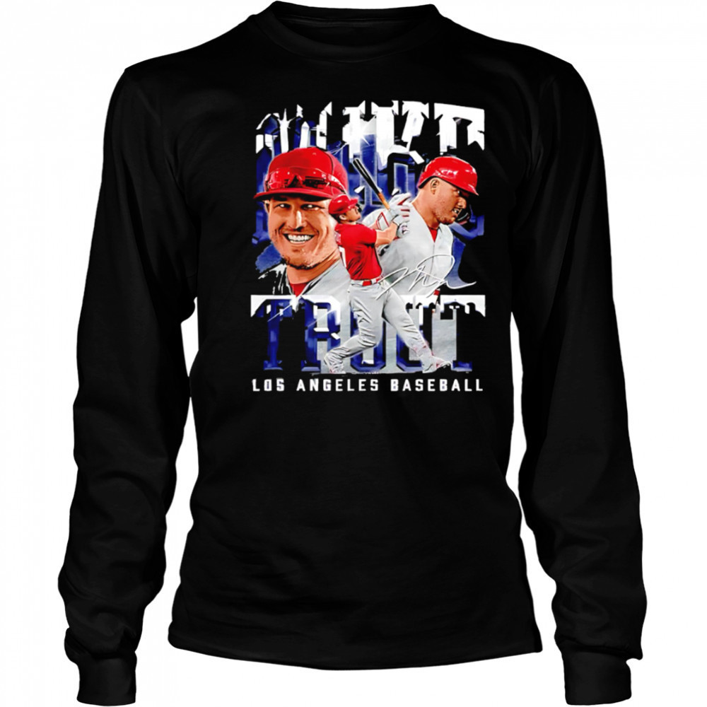 Mike Trout Los Angeles Vintage graphic shirt Long Sleeved