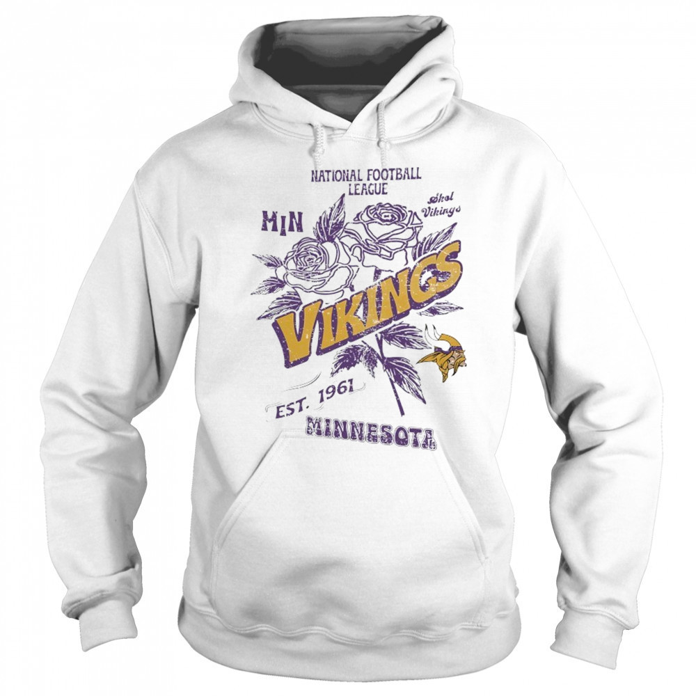 Minnesota Vikings National Football League MIN Skol Vikings Stripe Distressed Raglan shirt Sweatshirt