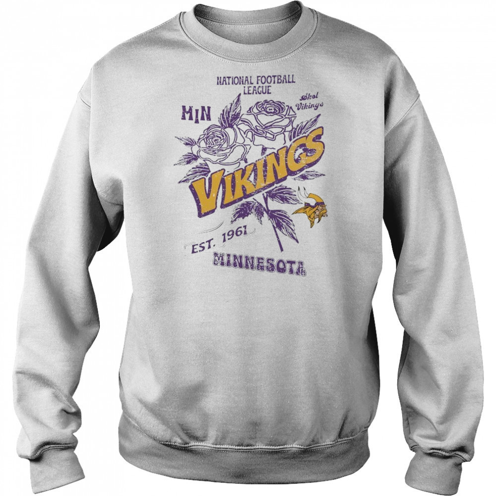 Minnesota Vikings National Football League MIN Skol Vikings Stripe Distressed Raglan shirt Hoodie
