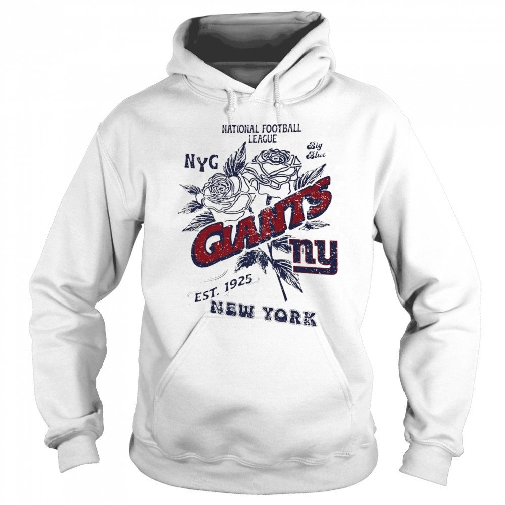 New York Giants National Football League NYG big Blue Stripe Distressed Raglan shirt Sweatshirt