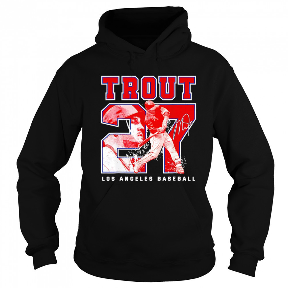 Number and Portrait Mike Trout Los Angeles shirt Sweatshirt