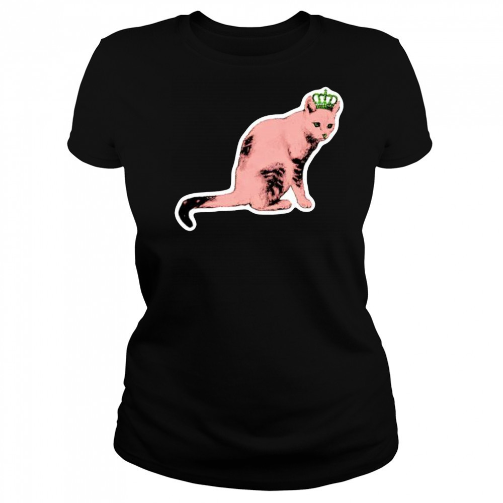 Pink Princess Annoyed Kitty shirt Women's T-shirt