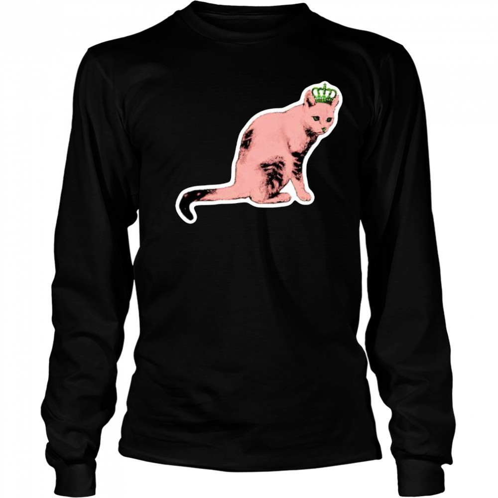 Pink Princess Annoyed Kitty shirt Long Sleeved
