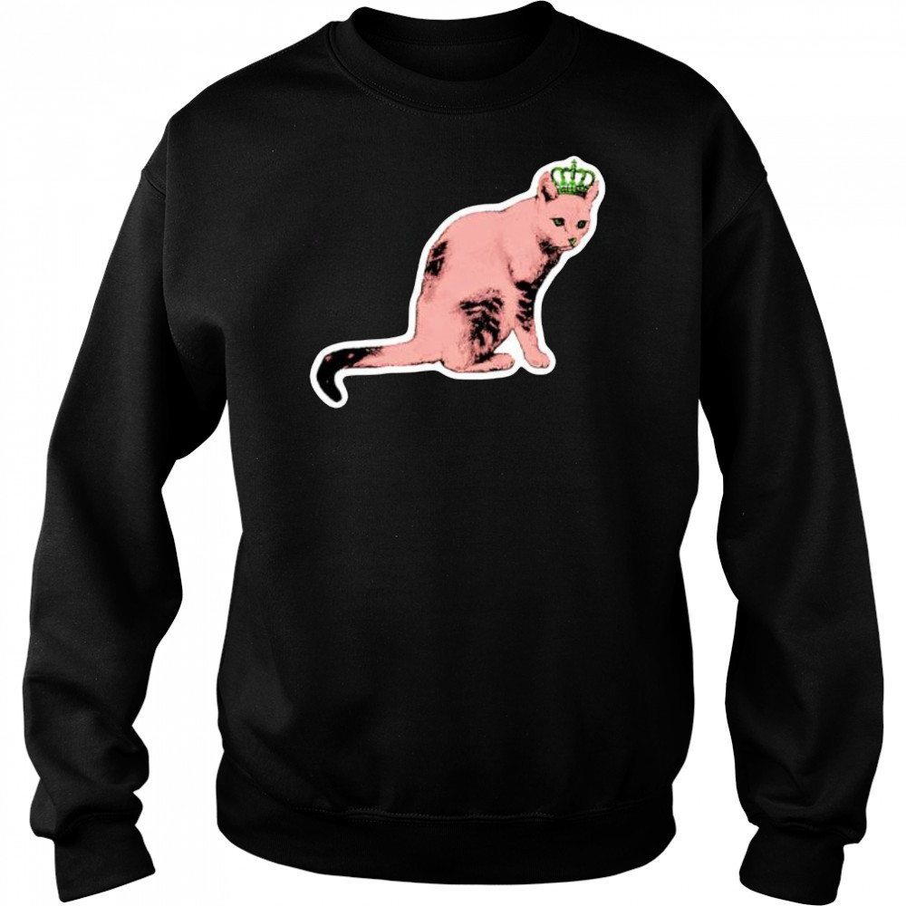 Pink Princess Annoyed Kitty shirt Hoodie