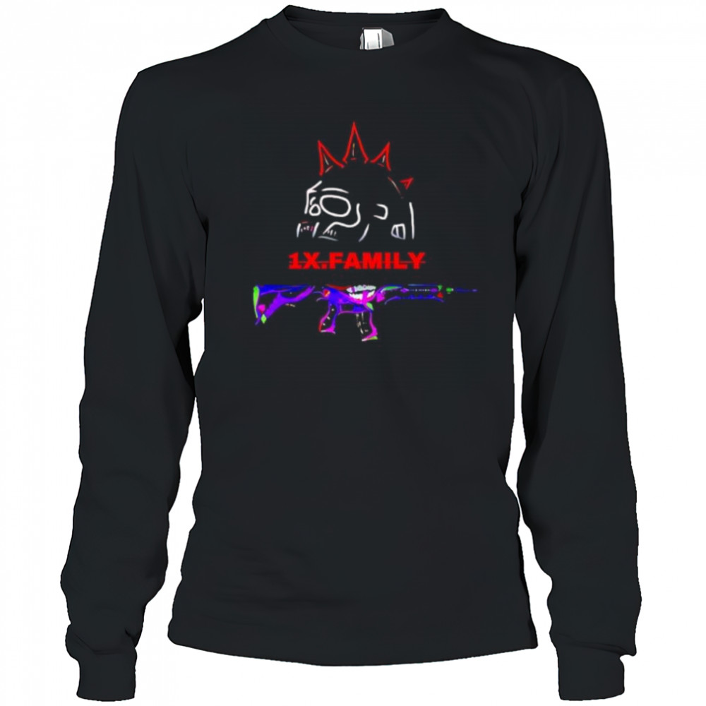 Pubg Battlegrounds Gun 1x family shirt Long Sleeved
