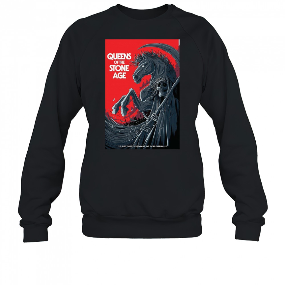 Queens Of The Stone Age Schleyerhalle 2025 Tour Poster T-Shirt Sweatshirt