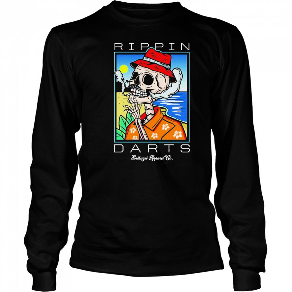 Rippin’ Darts Skeleton Ciggarates T-shirt Long Sleeved
