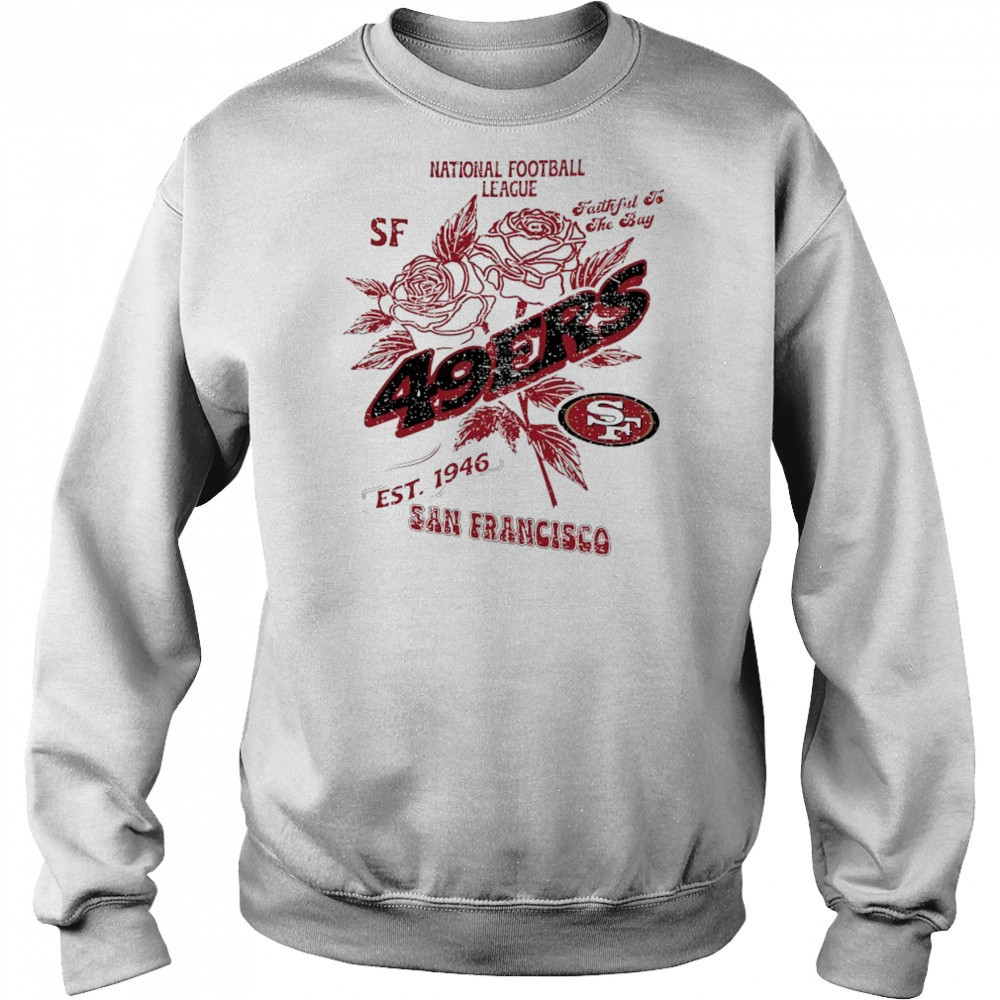 San Francisco 49ers National Football League SF faithful to the Bay Stripe Distressed Raglan shirt Hoodie