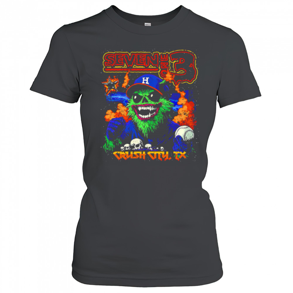 Seven one 3 Crush City Concert mascot monster Houston Astros T shirt Women's T-shirt
