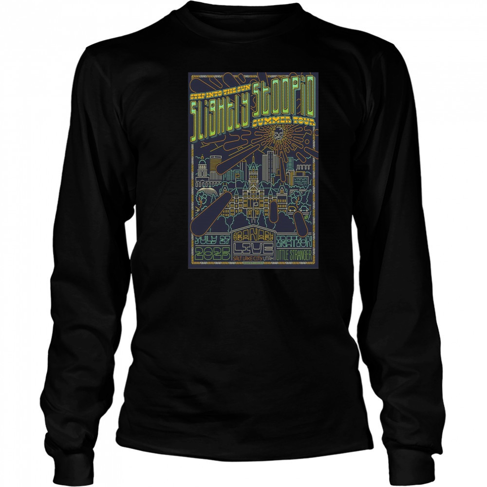 Slightly Stoopid Live Show July 27 2025 Salt Lake City UT Poster T-Shirt Long Sleeved
