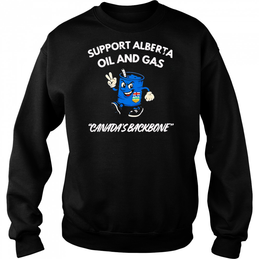 Support Alberta Oil And Gas Canada’s Backbone shirt Hoodie
