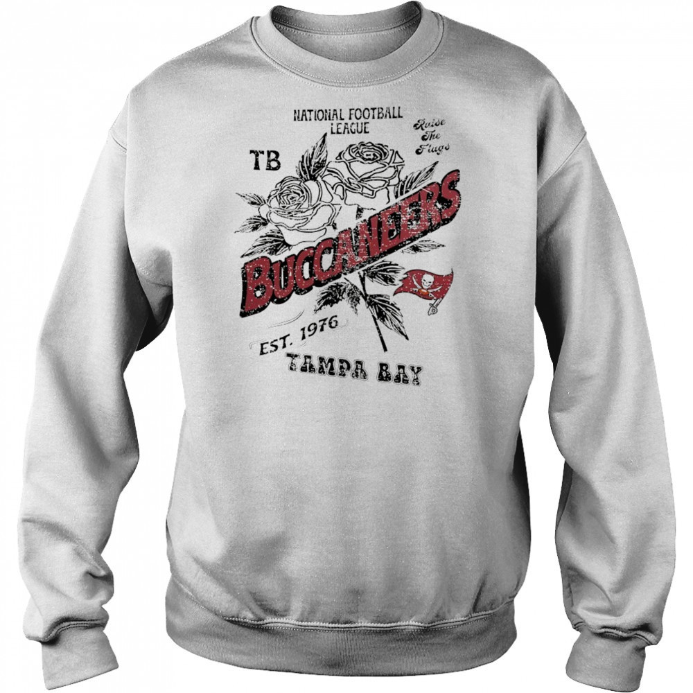 Tampa Bay Buccaneers National Football League TB Raise the Flags Stripe Distressed Raglan shirt Hoodie