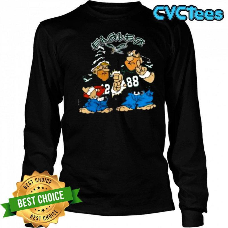 The Flintstones NFL’s Philadelphia Eagles from the 1990s Shirt Long Sleeved
