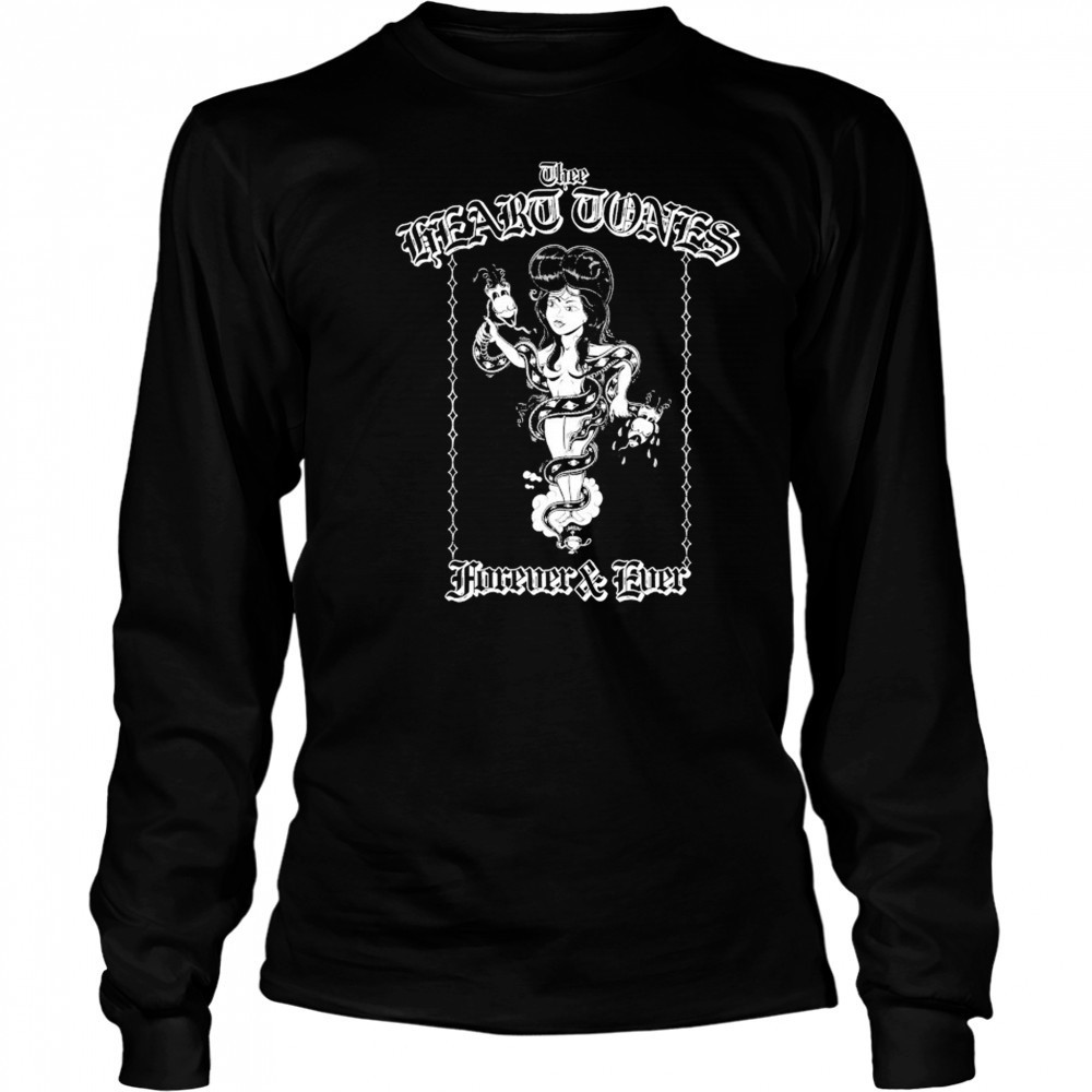 Thee Heart Tones Serpent Lady T-shirt Long Sleeved