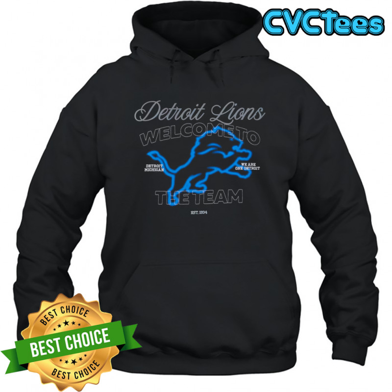 Unisex Off Season x NFL Black Detroit Lions Graphic Shirt Hoodie