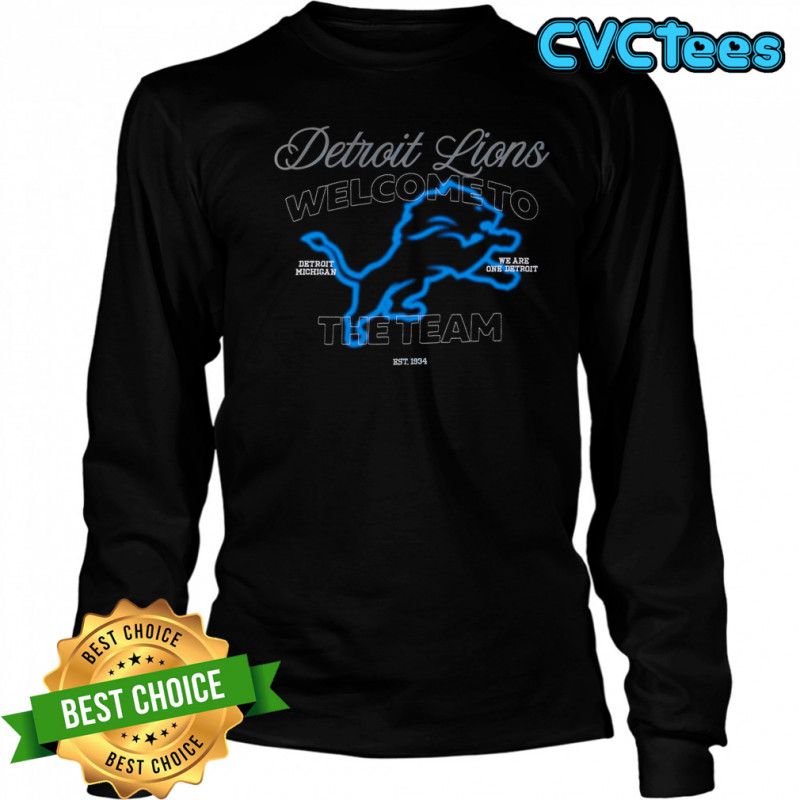 Unisex Off Season x NFL Black Detroit Lions Graphic Shirt Long Sleeved