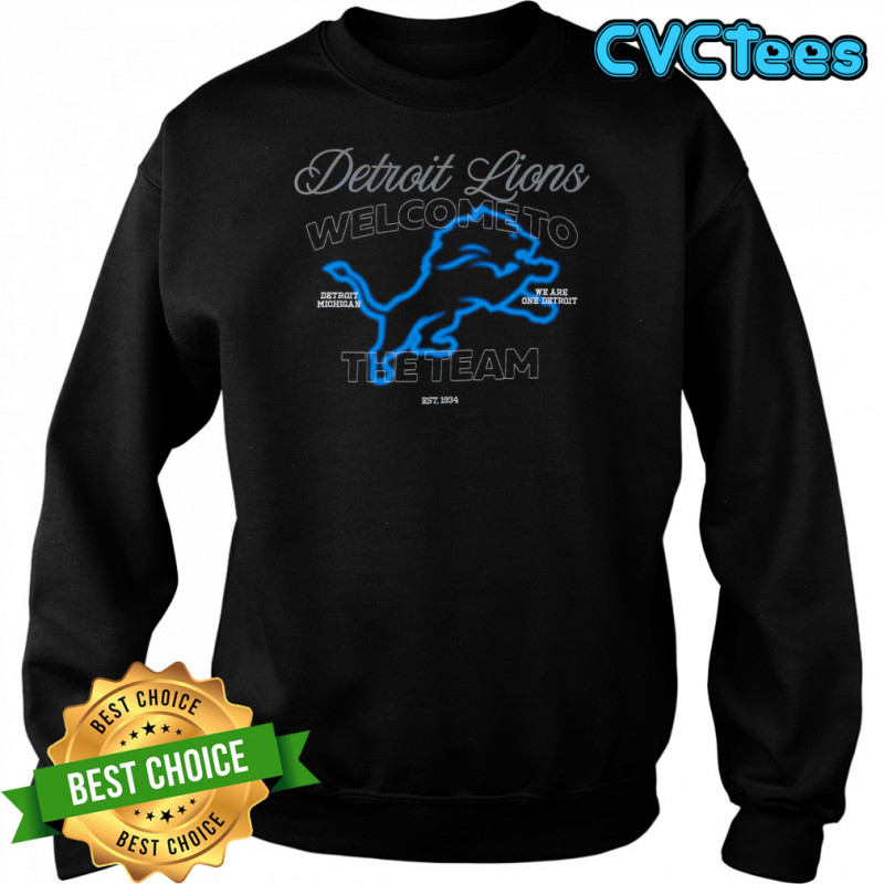 Unisex Off Season x NFL Black Detroit Lions Graphic Shirt Sweatshirt