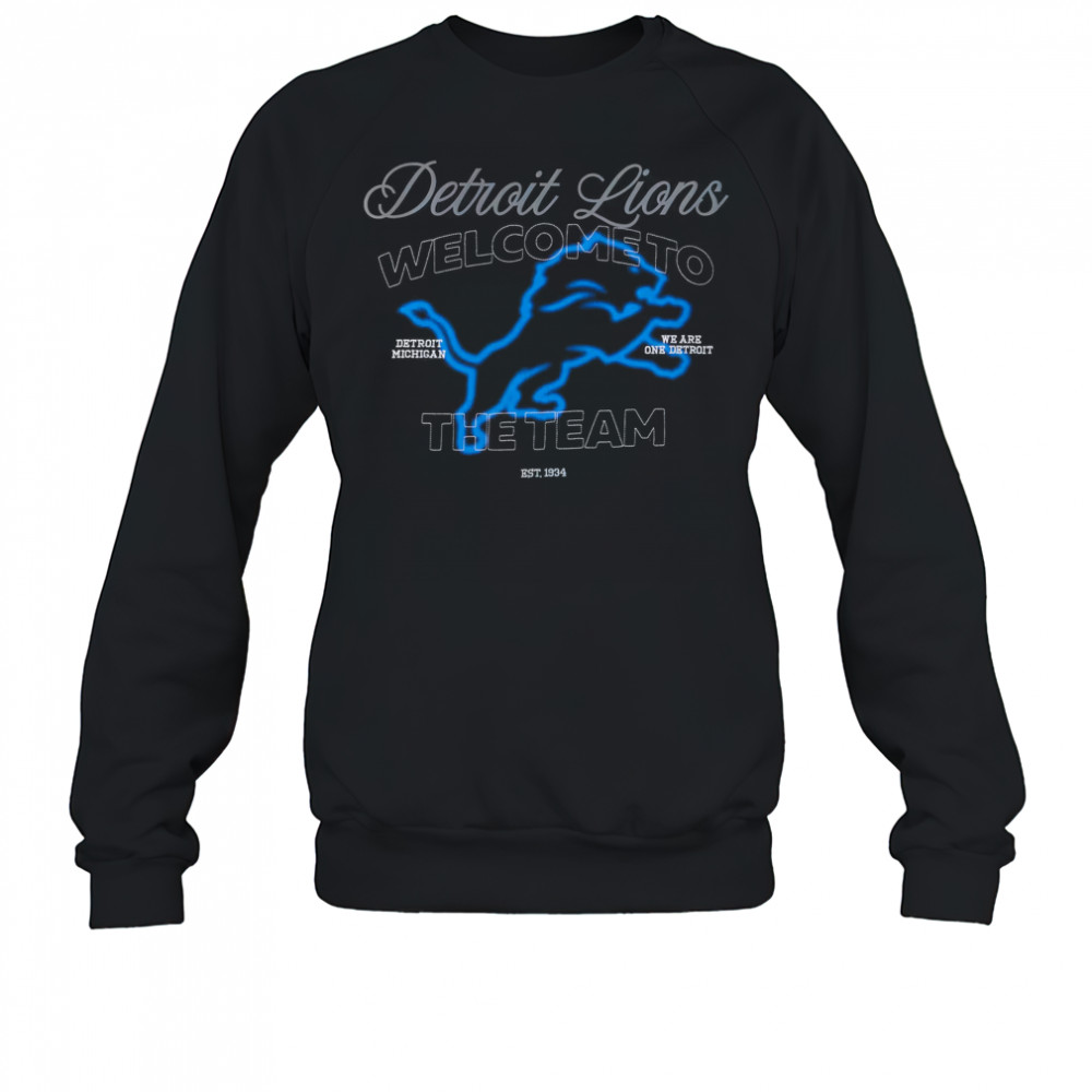 Unisex Off Season x NFL Black Detroit Lions Graphic Shirt Sweatshirt