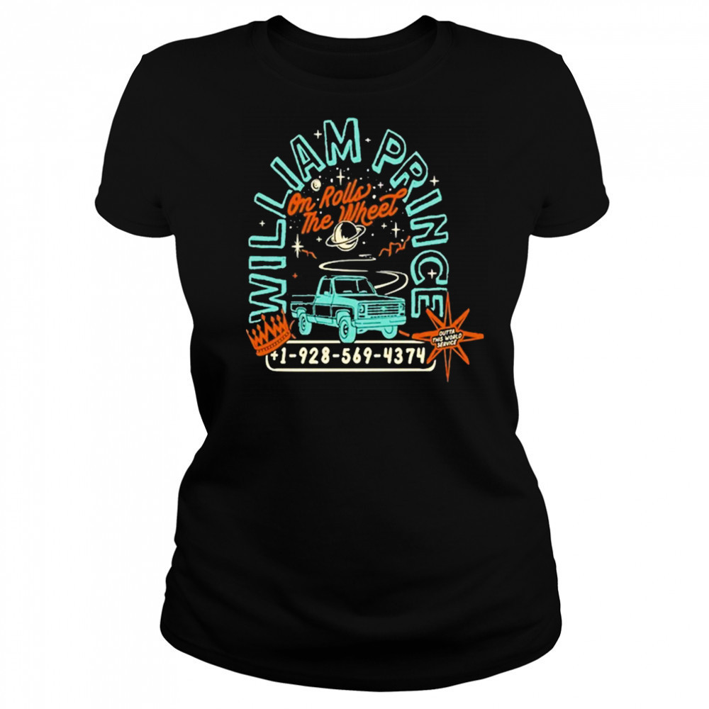 William Prince On Rolls the Wheel T-Shirt Women's T-shirt