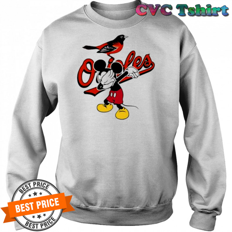 Baltimore Orioles Baseball Dabbing Mickey Disney Sweatshirt