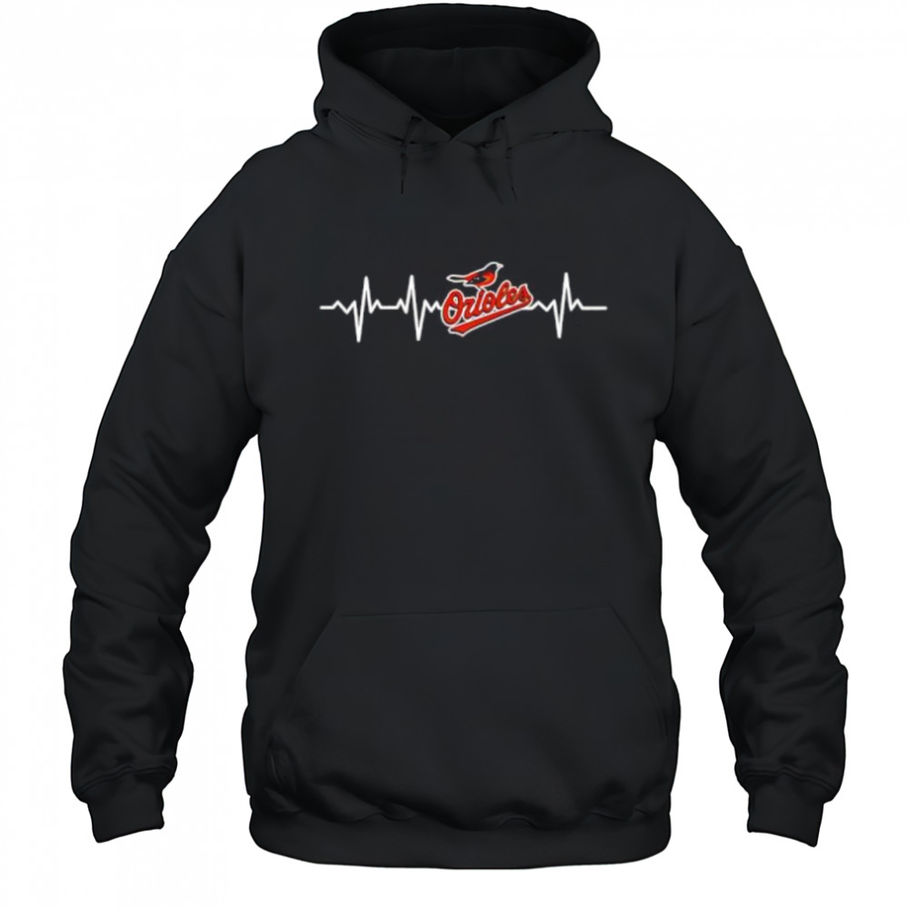 Baltimore Orioles Baseball Heart Beat shirt Hoodie
