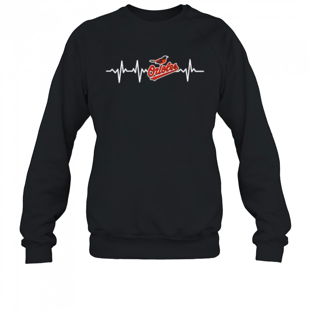 Baltimore Orioles Baseball Heart Beat shirt Sweatshirt