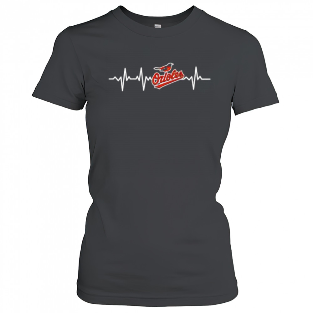 Baltimore Orioles Baseball Heart Beat shirt Women's T-shirt