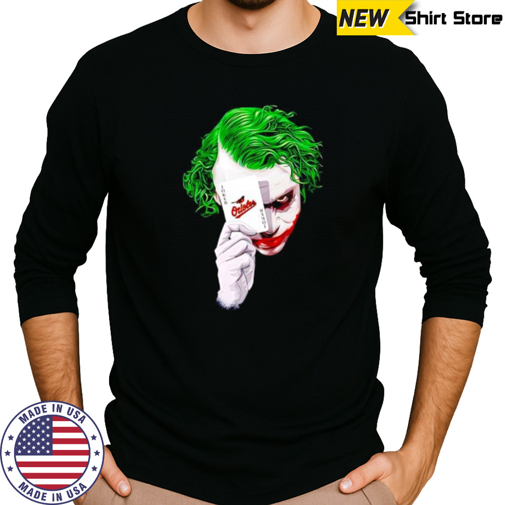 Baltimore Orioles Baseball Joker Card shirt Long Sleeved