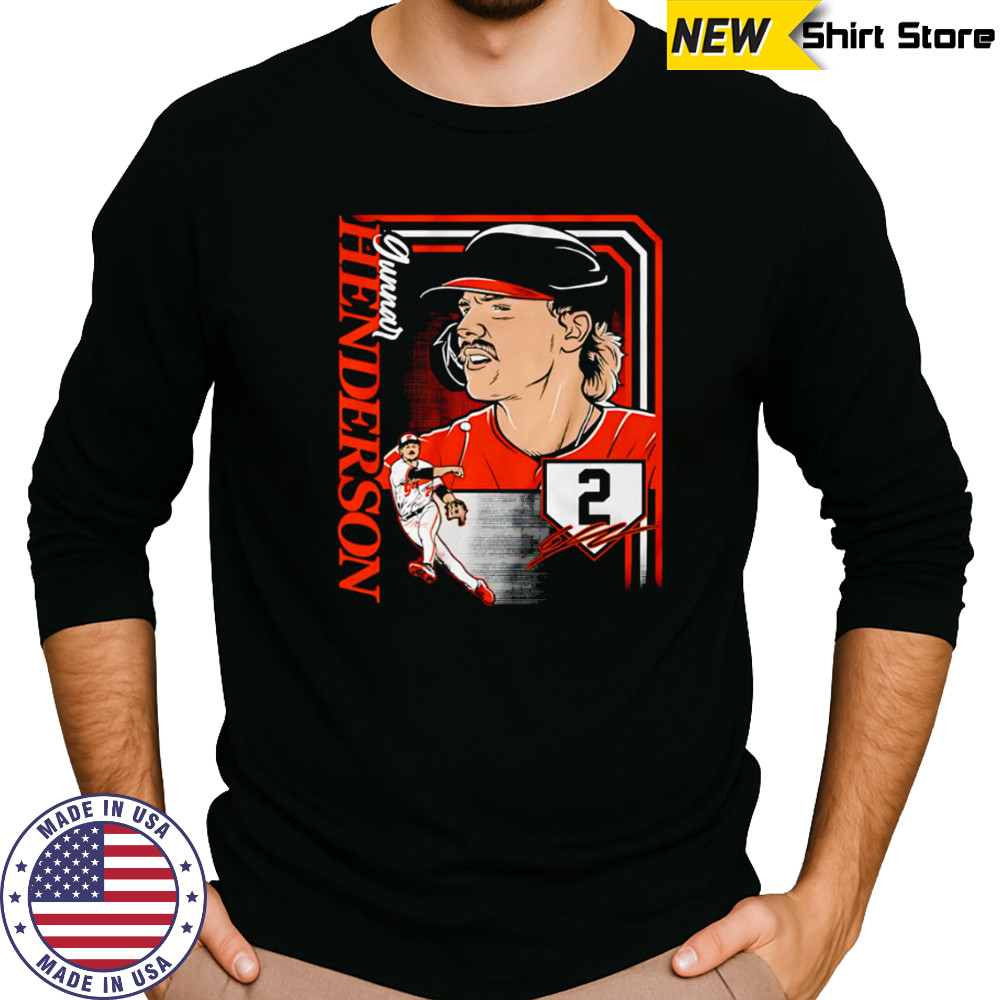 Baltimore Orioles Gunnar Henderson Collage Frame shirt Long Sleeved
