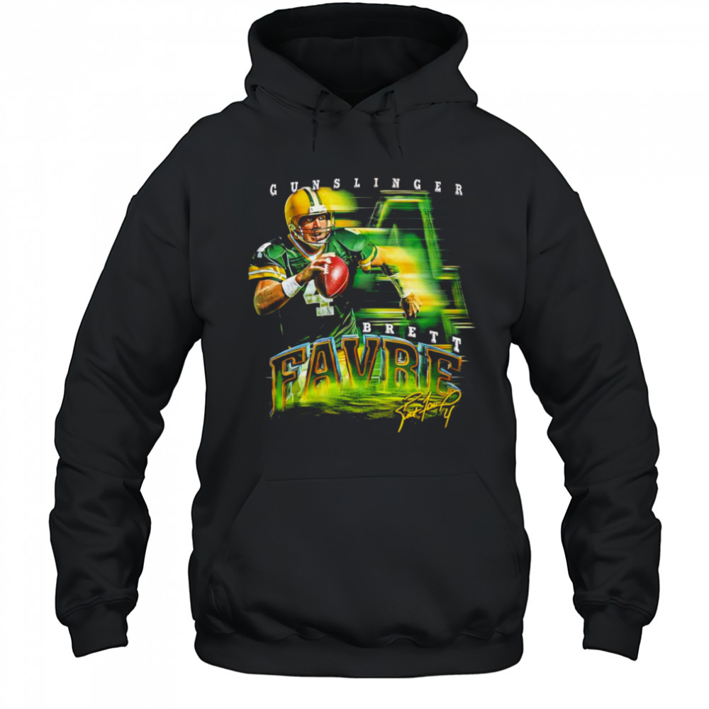 Brett Favre Green Bay Grunge graphic shirt Hoodie