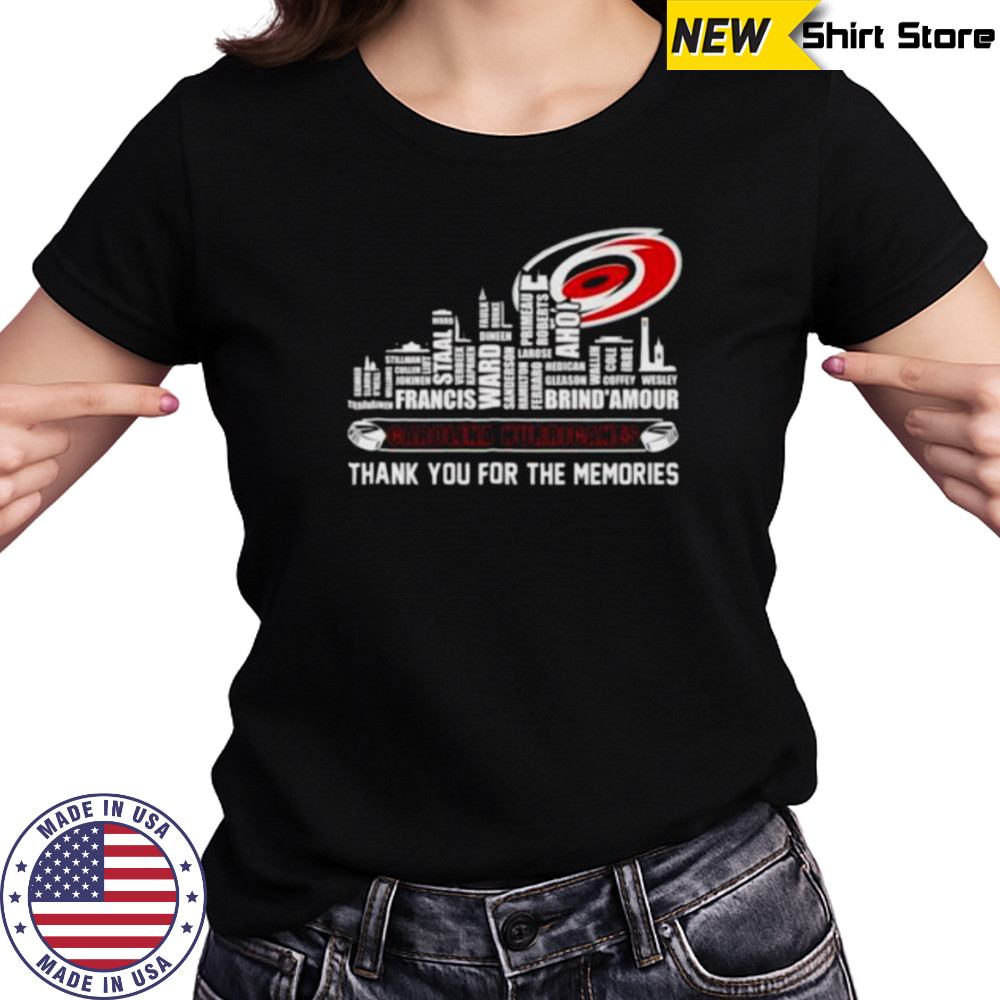 Carolina Hurricanes thank you for the memories shirt Women's T-shirt
