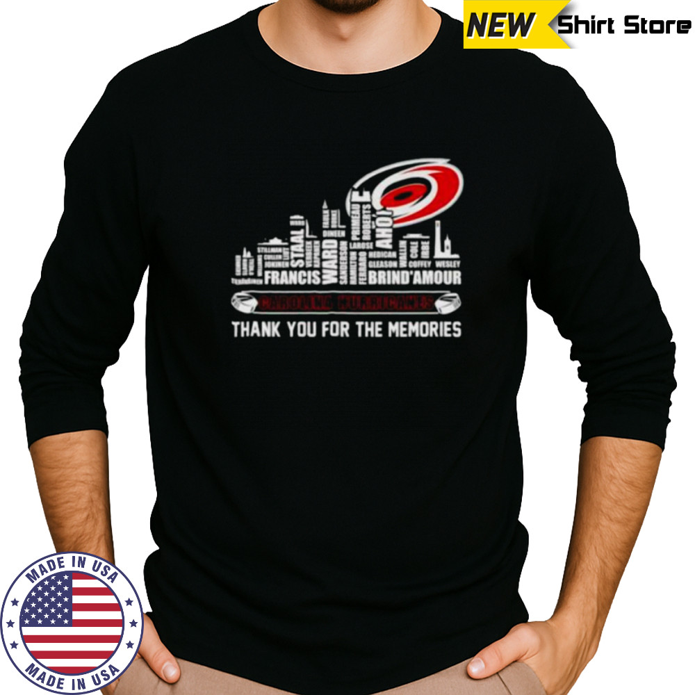 Carolina Hurricanes thank you for the memories shirt Long Sleeved
