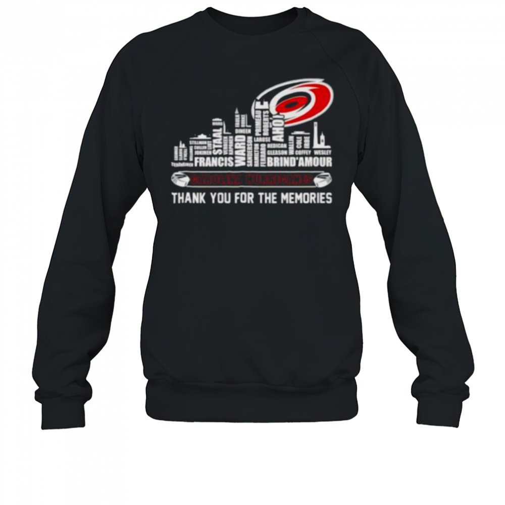 Carolina Hurricanes thank you for the memories shirt Sweatshirt