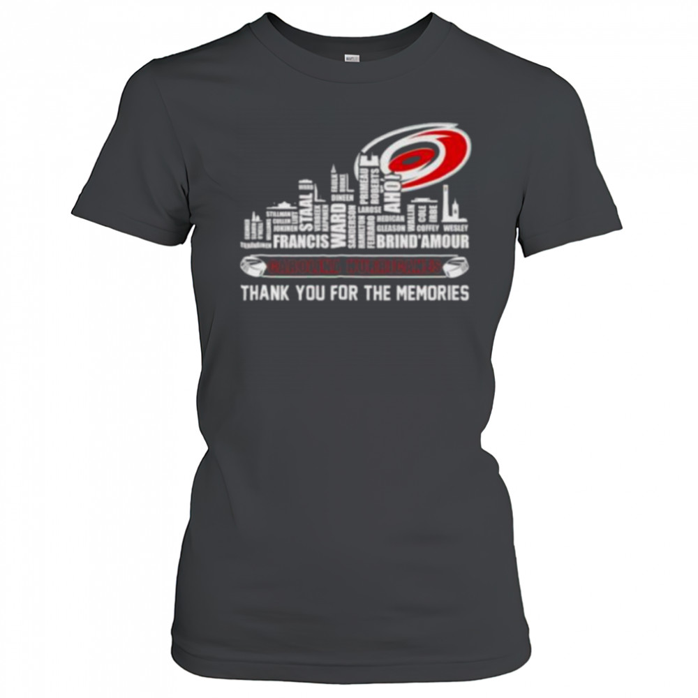 Carolina Hurricanes thank you for the memories shirt Women's T-shirt