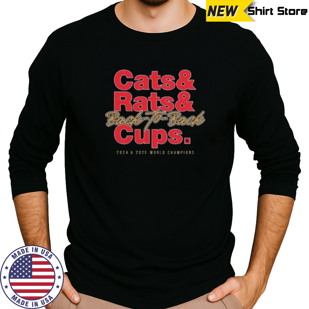 Cats & Rats & Back to Back Cups Florida Hockey Shirt Long Sleeved