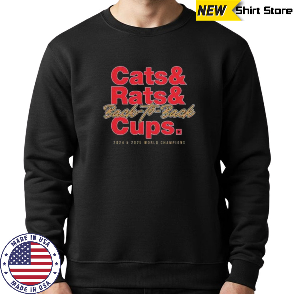 Cats & Rats & Back to Back Cups Florida Hockey Shirt Hoodie