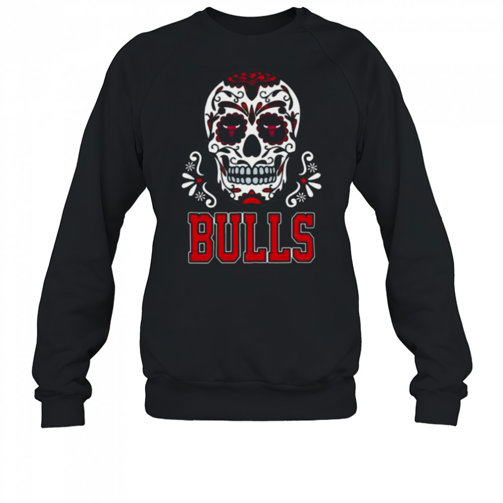 Chicago Bulls Sugar Skull Dia De Los Muertos Logo Shirt Sweatshirt