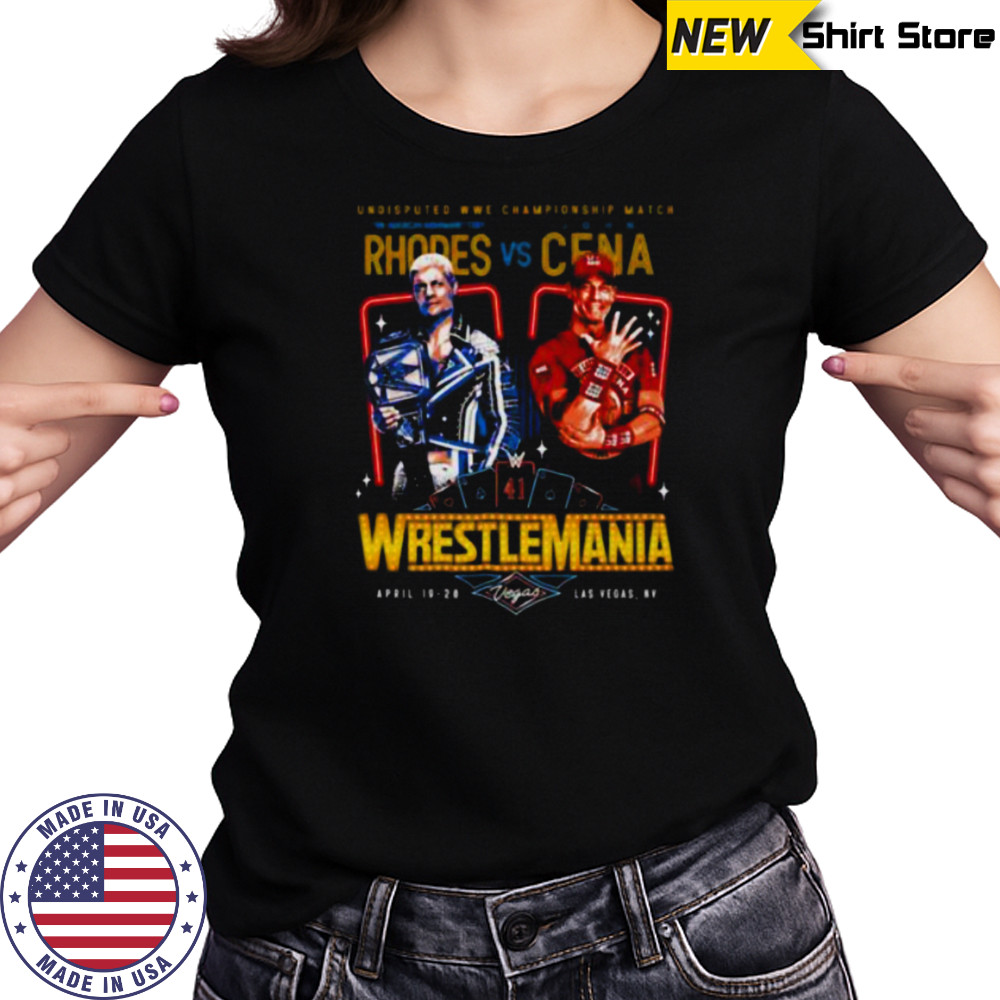 Cody Rhodes vs. John Cena WrestleMania 41 shirt Women's T-shirt