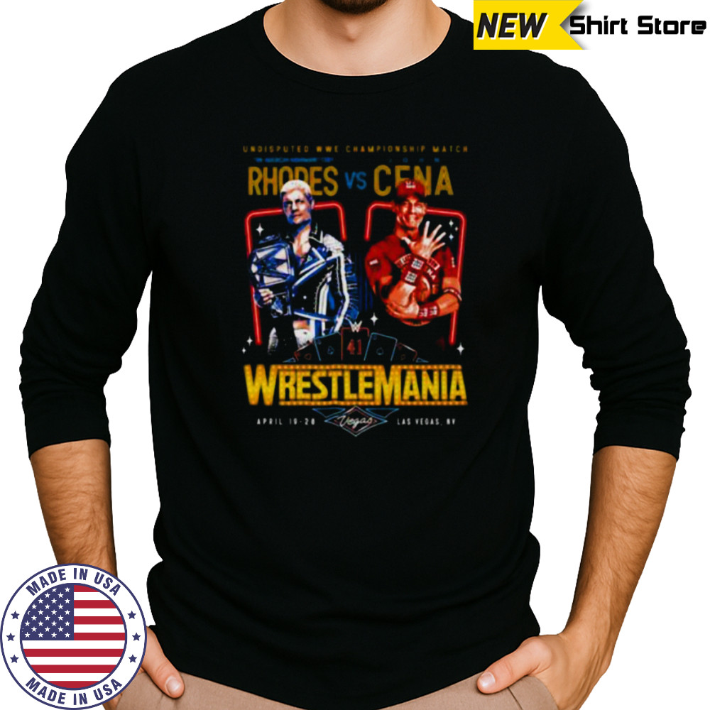 Cody Rhodes vs. John Cena WrestleMania 41 shirt Long Sleeved