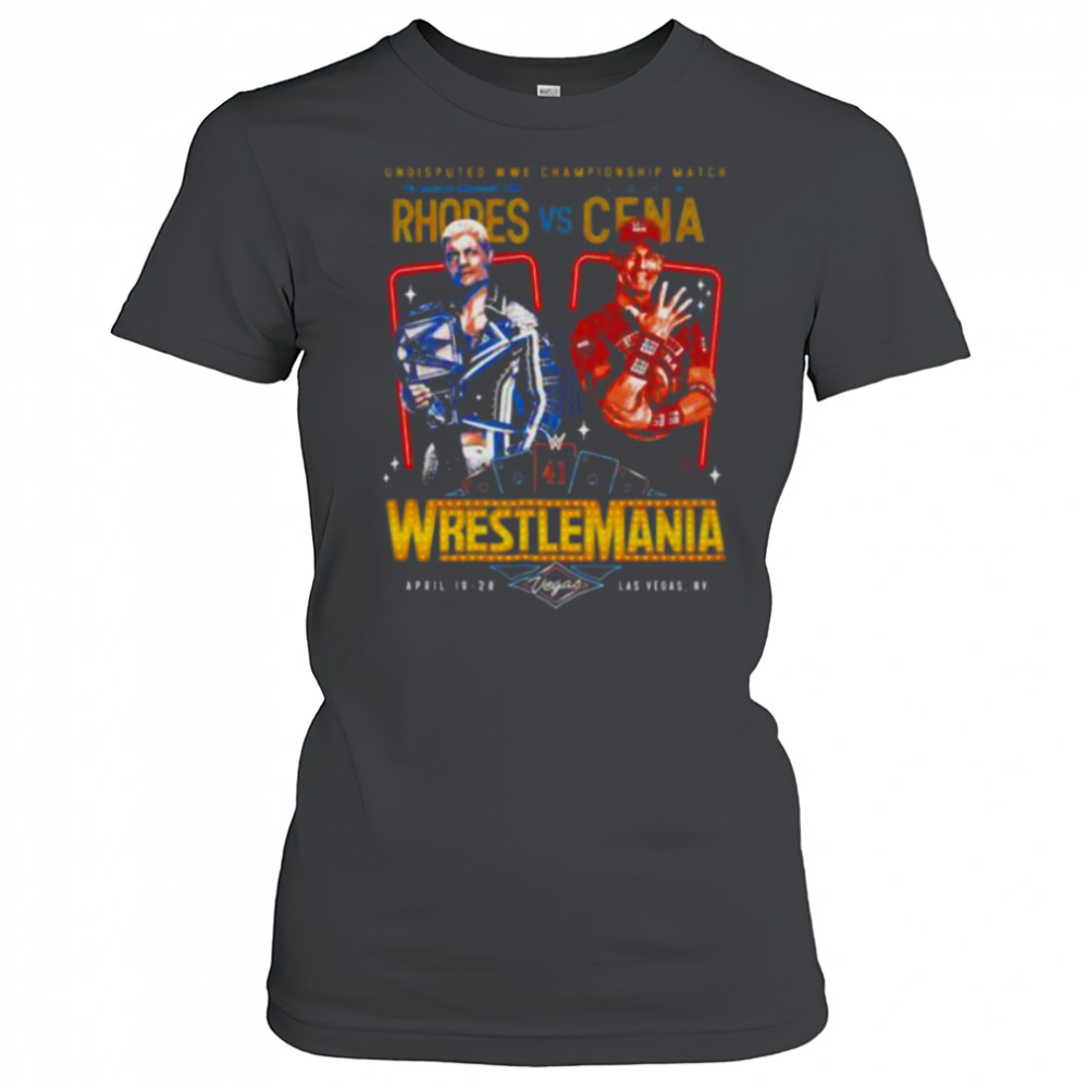 Cody Rhodes vs. John Cena WrestleMania 41 shirt Women's T-shirt
