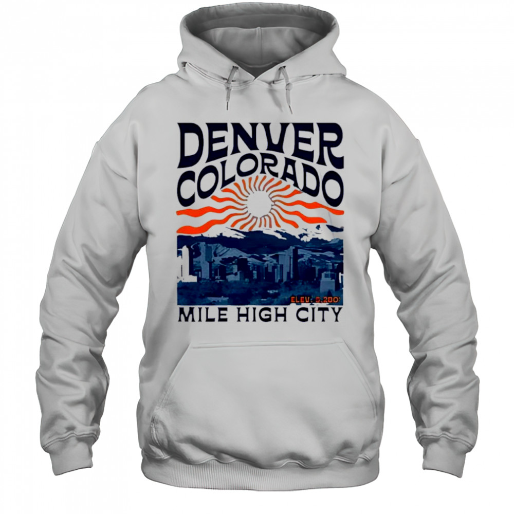 Denver Colorado Mile High City Skyline shirt Hoodie