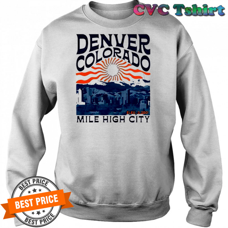 Denver Colorado Mile High City Skyline shirt Sweatshirt