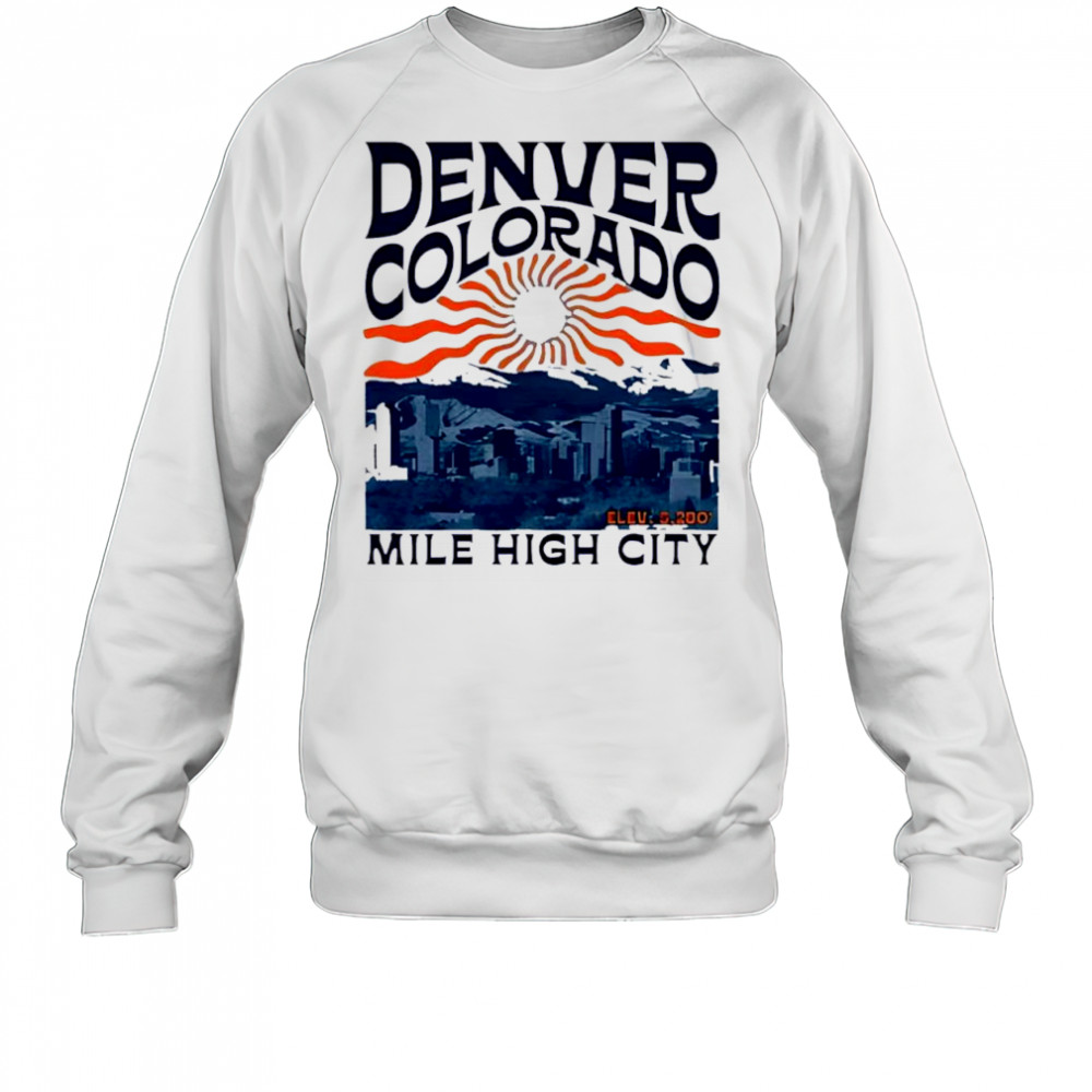 Denver Colorado Mile High City Skyline shirt Sweatshirt