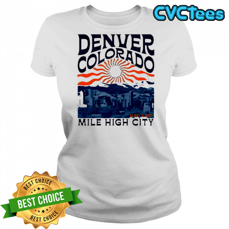 Denver Colorado Mile High City Skyline shirt Women's T-shirt