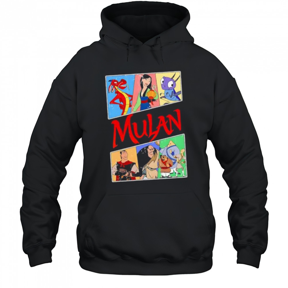 Disney Mulan Characters Retro shirt Hoodie