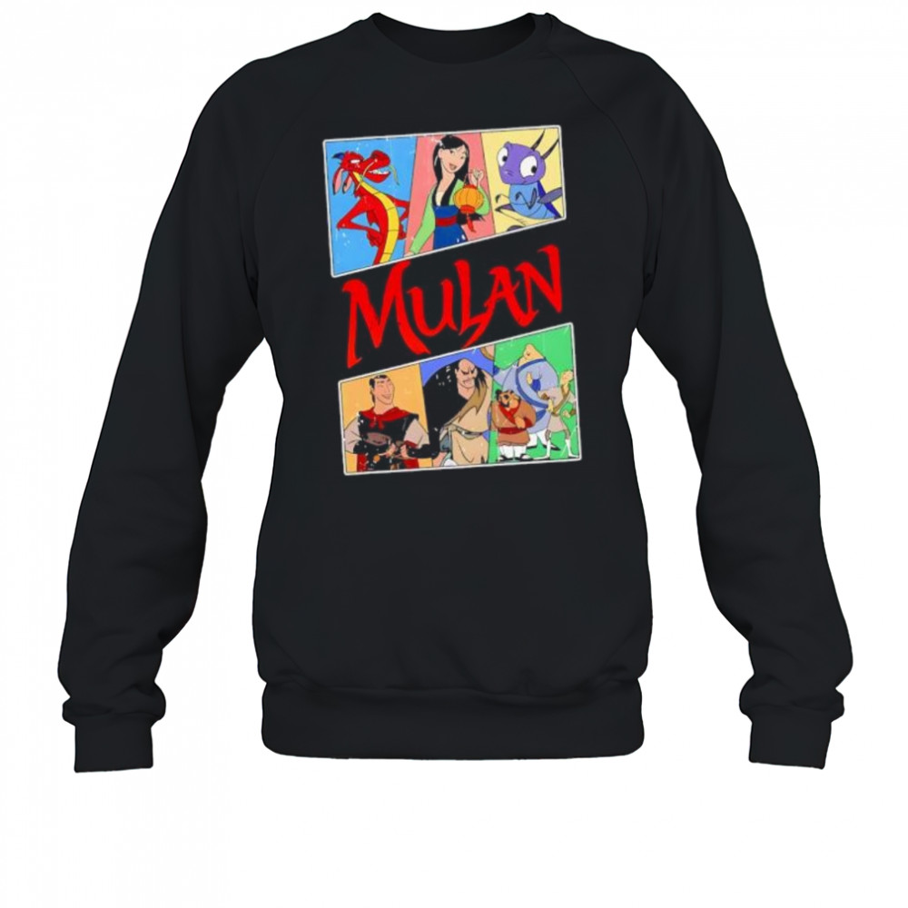 Disney Mulan Characters Retro shirt Sweatshirt