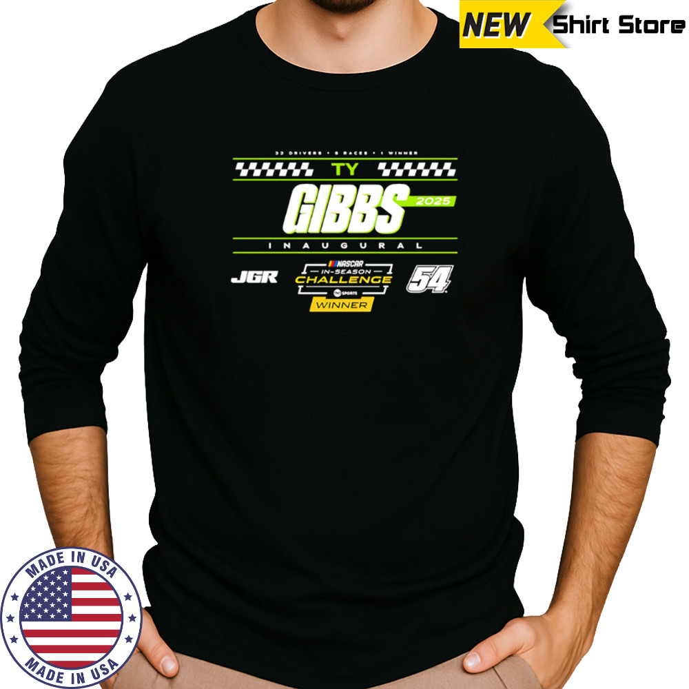 Gibbs 2025 NASCAR Cup Series In-Season Challenge Winner shirt Long Sleeved