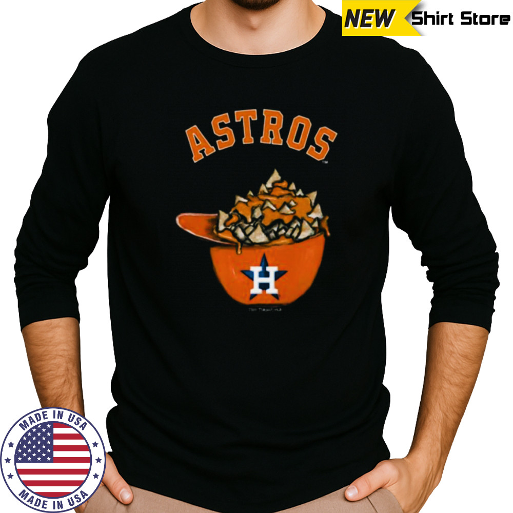 Houston Astros Nacho Helmet Tee Shirt Long Sleeved