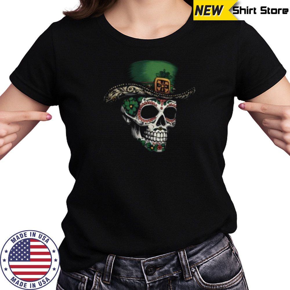 Irish I Were Mexican Sugar Skull T Shirt Women's T-shirt