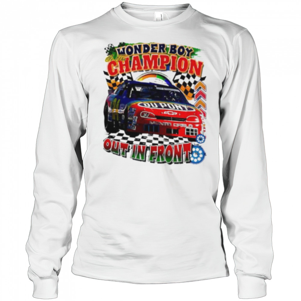 Jeff Gordon Wonder boy champion Dupont race car Nascar shirt Long Sleeved
